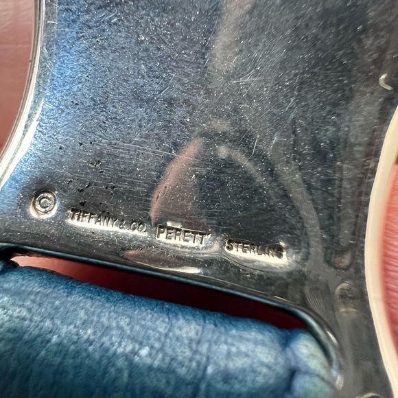 Rare Vintage 70’s Tiffany & Co. Designer Sterling Silver and Leather Snake Belt - Picture 7 of 8